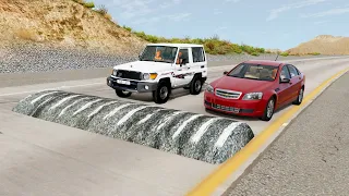 محاكي الحوادث | السرعة فوق المطبات 24# BeamNG drive