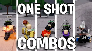 (UPDATED)TRUE ONE SHOT COMBOS FOR EVERY CHARACTER (Strongest battlegrounds)