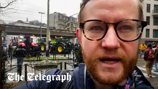 Reporter tear gassed by police during farmer protests in Brussels | Dispatch