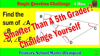 Primary School Math Olympiad - Single Question Challenge, 4 Minutes.