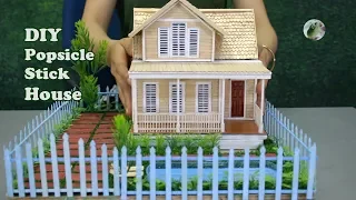 Popsicle Stick Crafts - 5 Beautiful Houses 🏡 DIY