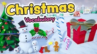 Christmas vocabulary in English for kids - Christmas words