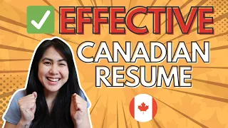 How to create a STRONG CANADIAN RESUME to get a job as an International student in Canada