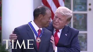 President Trump Presents Tiger Woods With The Presidential Medal Of Freedom | TIME