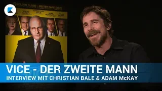 VICE - DER ZWEITE MANN | Interview mit Christian Bale und Adam McKay