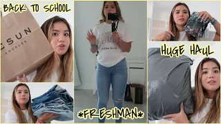 My Freshman BACK TO SCHOOL TRY-ON-HAUL | SISTER FOREVER