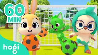 Learn Colors with Soccer Balls and more! | Compilation | Best Colors for Kids | Learn with Hogi