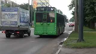 харьковский троллейбус 3го маршрута пр.александровский