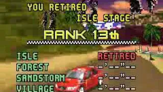 Sega Rally C.E. GBA game over screen