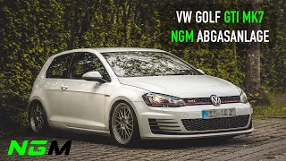 VW Golf 7 GTI! NGM 3,5z Klappenabgasanlage + Downpipe! Legal fahrbar!! Soundcheck