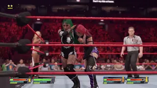 WWE 2k22 Toni Storm/Shotzi vs. Asuka/Carmella: RAW