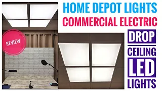 REVIEW HOME DEPOT LED Commercial Electric Drop Ceiling Lights HOW TO INSTALL