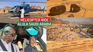 My First Helicopter Ride in Alula Saudi Arabia  🇸🇦