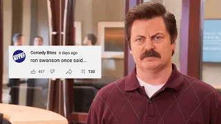 Ron Swanson Once Said... YOUR Favourite Ron Swanson Quotes | Parks and Recreation | Comedy Bites