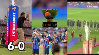 Barcelona win first trophy ✌️🔥, Barca Vs Pumas UNAM (6-0),Lewandowski steals the show in Joan Gamper