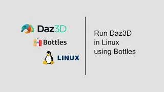 Running Daz3D and Blender Bridge in Linux Using Bottles