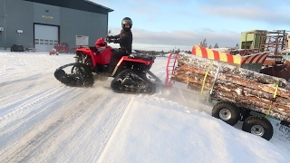 Winter ATV tracks testing