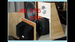 オーディオ　JBL 375    075 の強４Ｗａｙスピーカー完成しました。