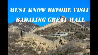 Badaling Great Wall self-guide tip: How to reach from Beijing? how to avoid the crowd?