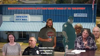 Clips From After City Council Meeting Hawkins Texas City Council  3/28/2024