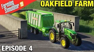 MAKING SILAGE Farming Simulator 19 Timelapse - Oakfield Farm FS19 Episode 4