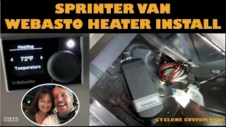 Sprinter Van Webasto Heater install under the seat-PERFECT!
