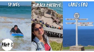 South of Cornwall | Surfing/Minack Theatre/UK's Land end | Everything on your budget Cornwall Vlog 3