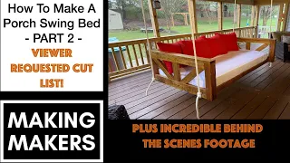 Make A Porch Swing Bed - Part 2