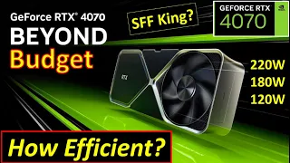 RTX 4070 - Is it the Most Efficient GPU? Small Form Factor GPU King?