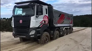 Tatra Phoenix 10x10, moving forward in deep sand
