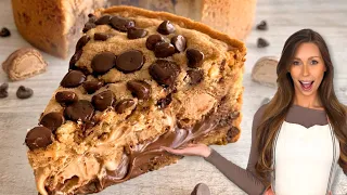 Best Ever Nutella Cookie Pie! EASY