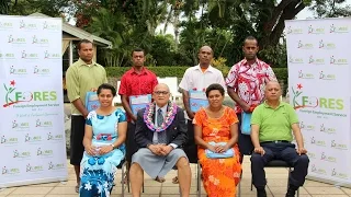 Fijian Minister for Employment farewells last batch of Seasonal Workers.