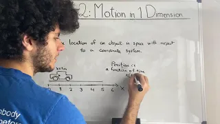 Physics 101 - Chapter 2 - Motion in One Dimension