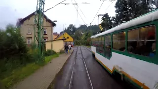 Liberec (CZ) - Tram line 11, back view