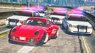 ПОГОНЯ ЗА ГОНОЧНЫМ PORSCHE ОТ ЯПОНЦЕВ ИЗ RWB. ПОЛИЦЕЙСКИЕ ПОГОНИ В GTA 5 ONLINE