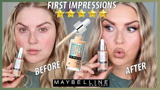 testing the VIRAL skin tint! FIRST IMPRESSION 😱 Maybelline Super Stay 24-Hour Skin Tint