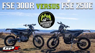 2022 GPX FSE 250E vs 2022 GPX FSE 300R | GPX Enduro Bike Comparison | Different Stroke Motorsports