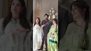 Humayun saeed with mehwish hayat and kubra khan during film photoshoot #shorts #pakistanicelebrities