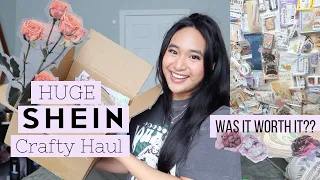 😱 HUGE Crafty & Stationery Haul From SHEIN w/ Lots of Junk Journal Supplies 📒 | Simply Rose Lynne