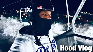 I Went SNOWBOARDING On The HIGHEST NC Mountain And Fell 50 Times! HOOD VLOG!