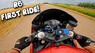 NOOB RIDES YAMAHA R6 FOR THE FIRST TIME!