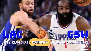 #Warriors-Clippers POSITIVITY watch party: Steph Curry vs Harden!! Kuminga!! pbp/game notes/analysis