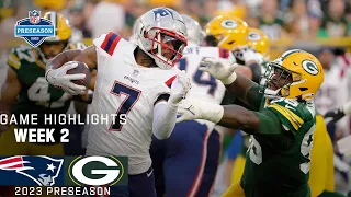 New England Patriots vs. Green Bay Packers | 2023 Preseason Week 2 Game Highlights