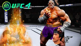 UFC4 Bruce Lee vs Sagat Street Fighter EA Sports UFC 4 PS5