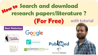 How to find and download research papers? Best free websites (tutorial) Google scholar | Sci-hub etc