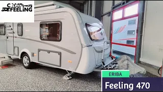 Tradition trifft Moderne, der Hymer-Erbia Feeling 470!Ein kleiner,kompakter Wohnwagen mit Klappdach