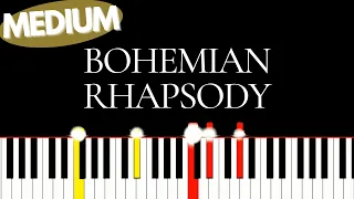 QUEEN - Bohemian Rhapsody | Medium Piano tutorial