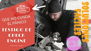 Luz Avería Motor check engine soluciones rápidas sin saber de mecánica