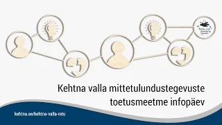 Kehtna valla mittetulundustegevuste toetusmeetme infopäev