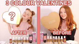 TWIN TELEPATHY 3 COLOR PAINT & MARKER *DIY Valentines Thrift Makeover Challenge | Ruby and Raylee
